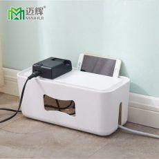 家居日用電源線(xiàn)集線(xiàn)盒防滑墊排插整理收納盒大號(hào)電線(xiàn)盒