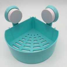 浴室三角強力吸盤塑料置物架 衛生間壁掛浴室角架