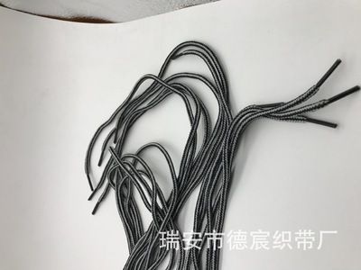 0.35圓編織雙色棉芯鞋帶服飾配件運(yùn)動(dòng)布靴子