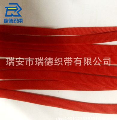 紅色滌綸織帶 平紋條紋鞋織帶 全棉人字帶包邊織帶