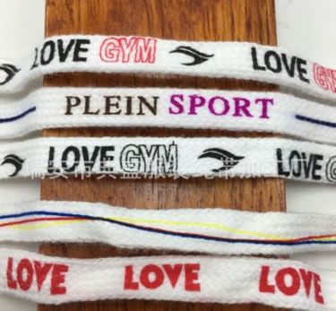 棉繩加工l印刷字母LOGO扁褲頭腰繩帽抽繩