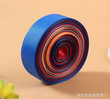 多色三頂織帶 滌綸螺紋橫紋發(fā)飾材料禮品鮮花包邊帶