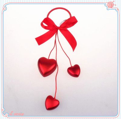 情人節(jié)裝飾愛心串 塑料電鍍愛心