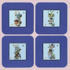 風(fēng)調(diào)雨順 金屬杯墊 隔熱墊 家居餐廳日用小禮品