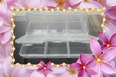 透明塑料6格藥盒 盲文便攜藥盒 隨身小藥盒 時尚簡潔