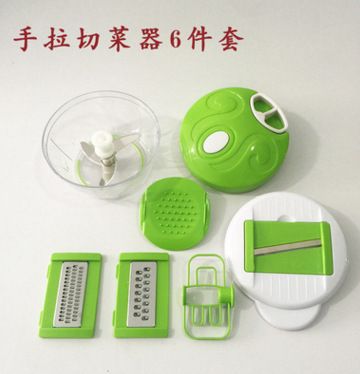 手拉式切菜器廚房多功能家用切菜機絞菜機絞餡機