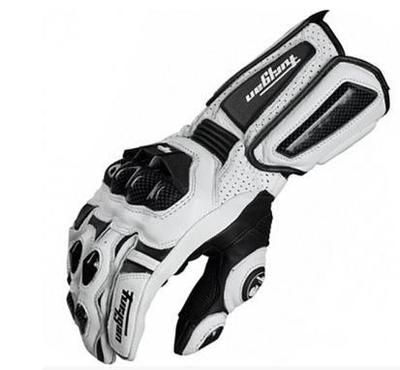 美洲豹 AFS10真皮摩托車騎行防摔手套碳纖維長款手套