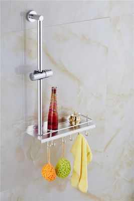 花灑升降架 淋浴花灑升降桿帶托盤(pán)