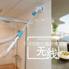 多功能無(wú)線充電電動(dòng)長(zhǎng)柄清潔刷浴室衛(wèi)生間地磚地板旋轉(zhuǎn)拖把