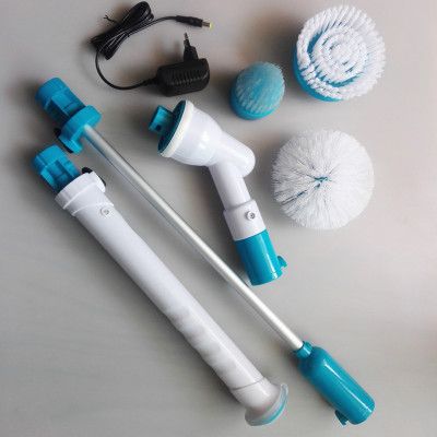 手持電動(dòng)無(wú)線充電清潔刷家務(wù)多功能洗滌機(jī)廚房浴室拖把長(zhǎng)柄刷