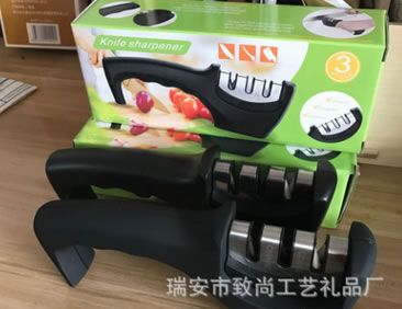 三槽手柄磨刀器，金剛石鎢鋼磨刀器.方形多功能磨刀石.方頭磨刀器