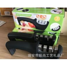 三槽手柄磨刀器，金剛石鎢鋼磨刀器.方形多功能磨刀石.方頭磨刀器