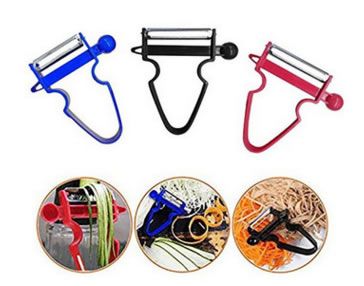 廚房創意多功能三件套削皮刀 刨絲器 花樣切片 蔬菜刨子