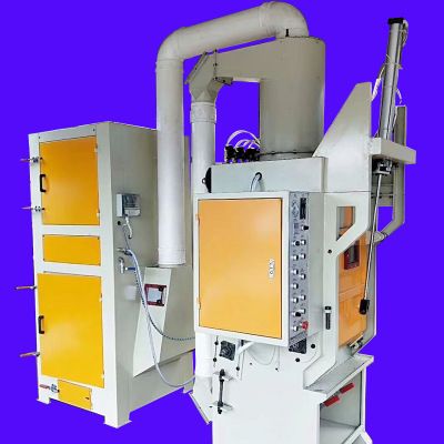 4槍履帶式自動噴砂機(jī) 小五金加工滾筒式噴砂機(jī) 