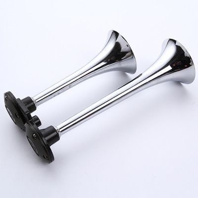 24v貨車汽笛喇叭摩托車喇叭超響12v氣泵喇叭雙管汽車電氣喇叭