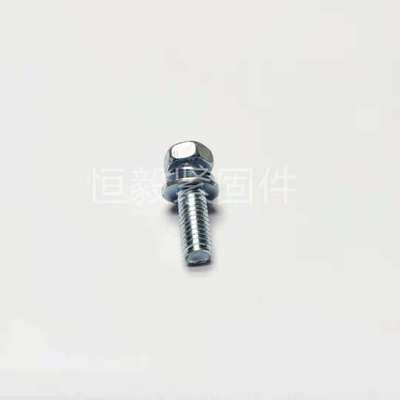 十字槽凹穴外六角螺栓 十字外六角螺絲 M3M4M5