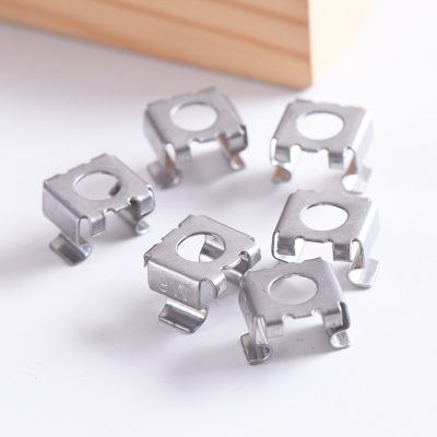 鍍鋅卡式螺母 籠式螺母浮動螺母 卡片螺母鍍藍(lán)白鍍彩 