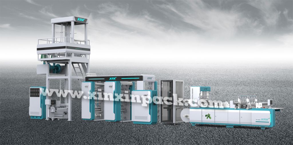 夾鏈自封袋生產(chǎn)線(吹、印、切)