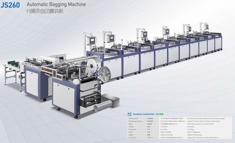 JS260 分隔頁自動套袋機