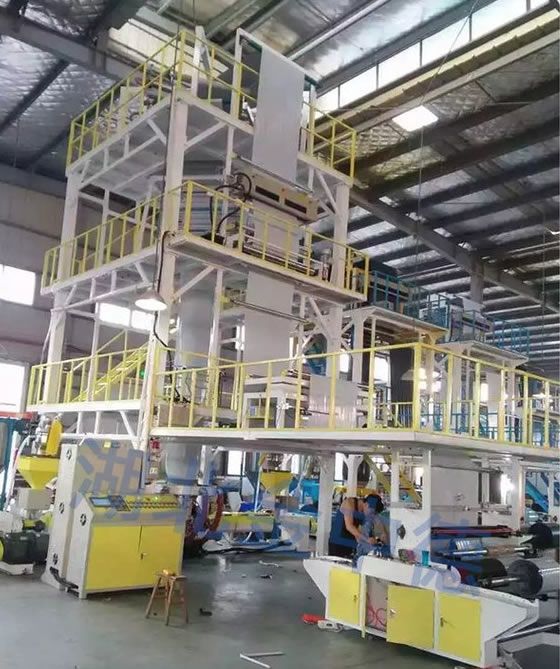 三層共擠上旋內冷吹膜機 液體包裝蒸煮尼龍袋PE重包袋吹膜機組