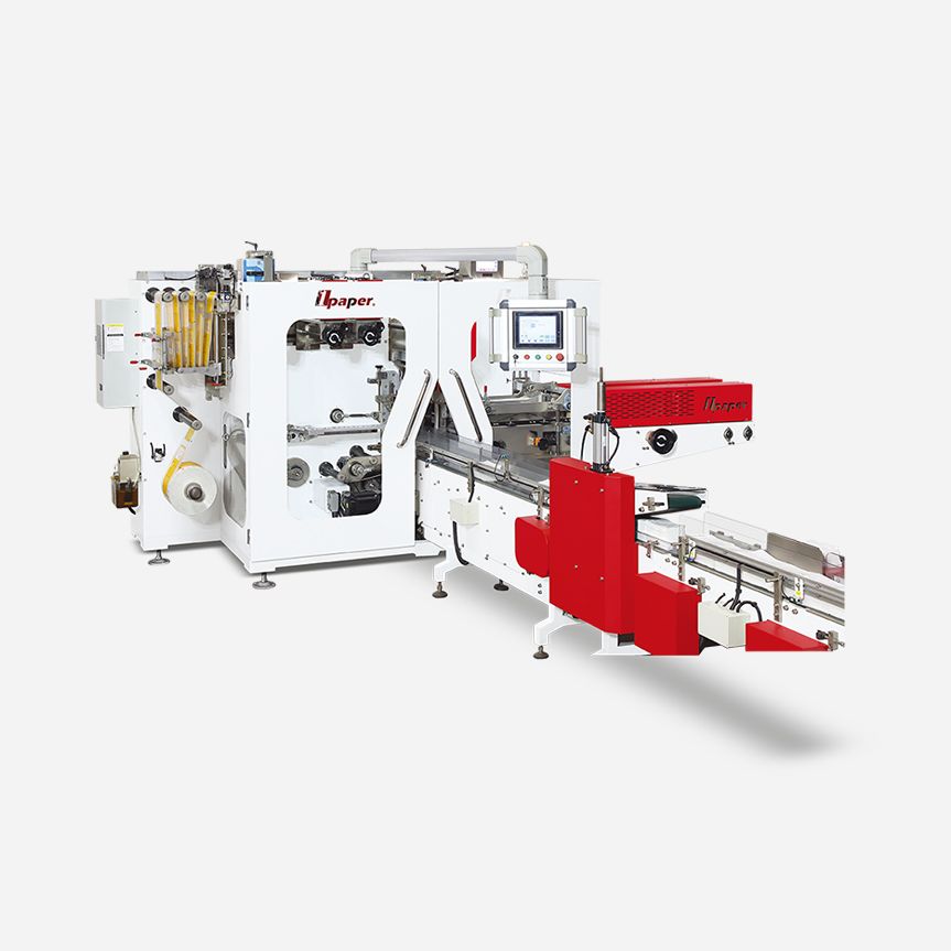 OPR-128S-C 高速全伺服軟抽式面巾紙包裝機