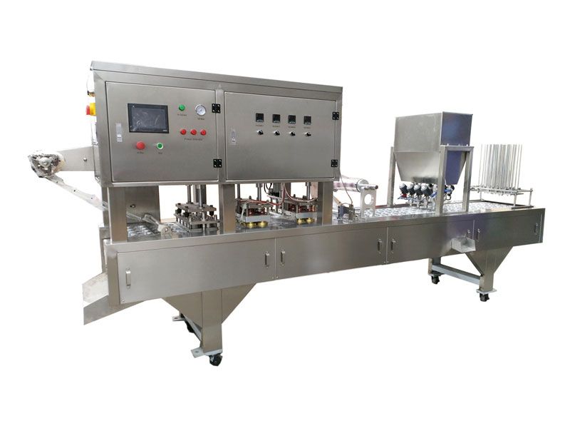 QCF-8杯裝水牛奶豆漿灌裝封口機（2*4）