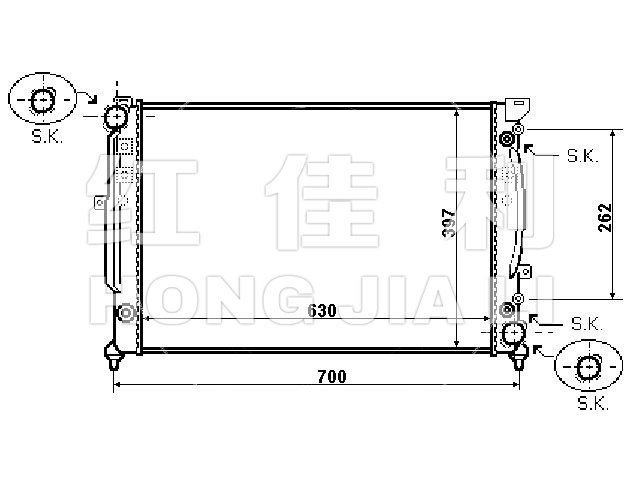 HL-AD003 汽車散熱器 大眾(進(jìn)口), 奧迪(進(jìn)口)