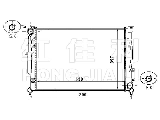 HL-AD005 汽車散熱器 奧迪(進口)